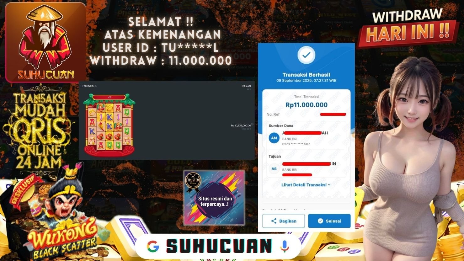 SUHUCUAN JACKPOT SLOT WUKONG BLACK SCATTER